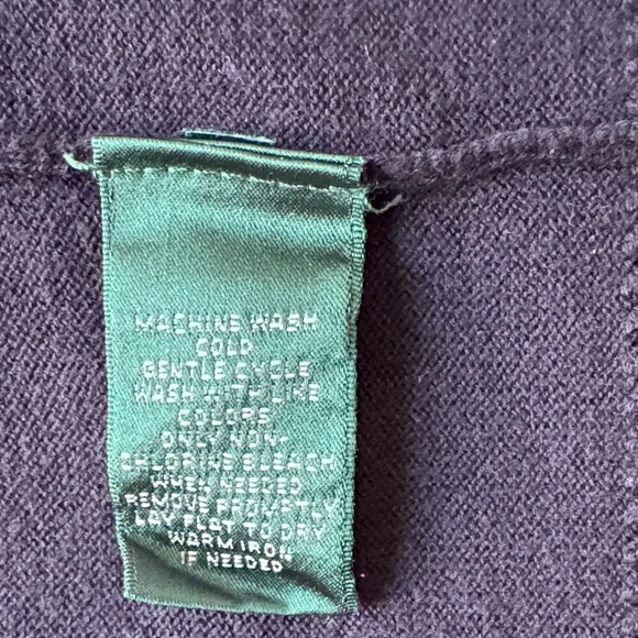 Ralph Lauren Women's Gray and Black Shawl Collar Open Front Cardigan - Picture 6 of 7